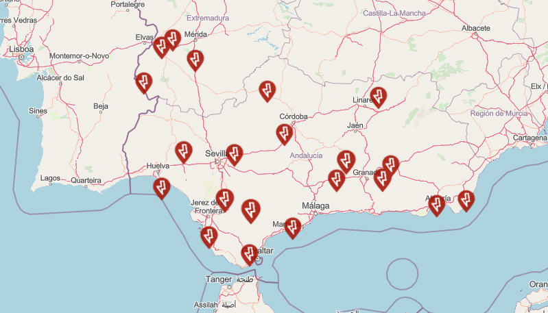 Mapa de incidencias eléctricas